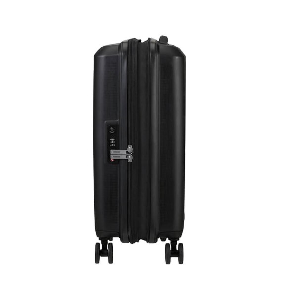 American Tourister Mala de Cabine / Trolley 55cm 4R Exp. AEROSTEP Preta | Ref. 92MD800109