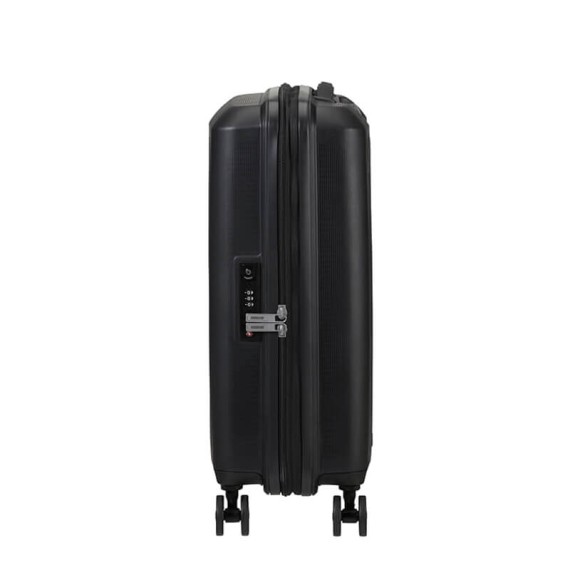 American Tourister Mala de Cabine / Trolley 55cm 4R Exp. AEROSTEP Preta | Ref. 92MD800109