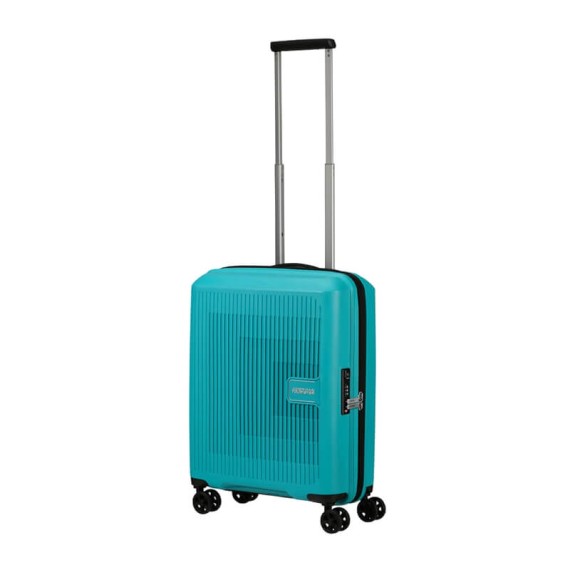 American Tourister Mala de Cabine / Trolley 55cm 4R Exp. AEROSTEP Turquesa | Ref. 92MD800121