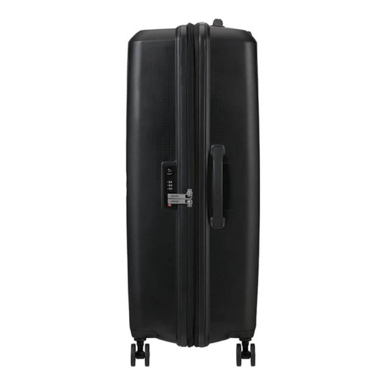American Tourister Mala de Viagem / Trolley Grande 77cm 4R Exp. AEROSTEP Preta | Ref. 92MD800309