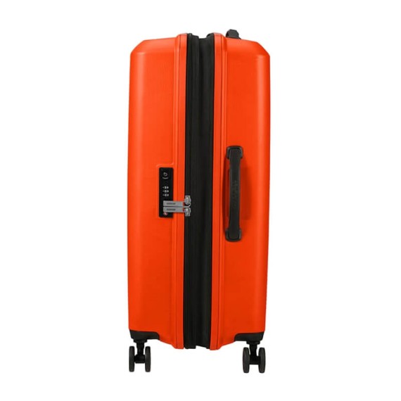 American Tourister Mala de Viagem / Trolley Médio 67cm 4R Exp. AEROSTEP Laranja | Ref. 92MD800296