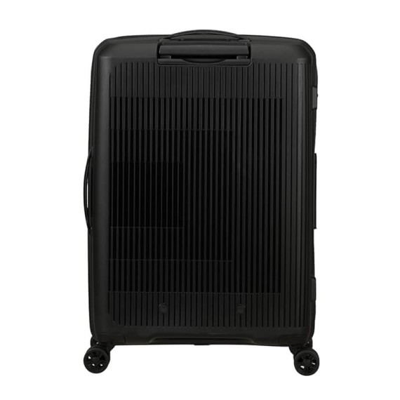 American Tourister Mala de Viagem / Trolley Médio 67cm 4R Exp. AEROSTEP Preta | Ref. 92MD800209