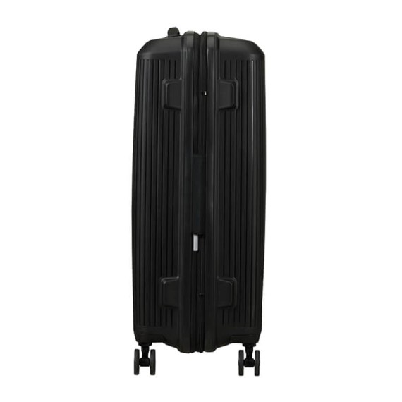 American Tourister Mala de Viagem / Trolley Médio 67cm 4R Exp. AEROSTEP Preta | Ref. 92MD800209