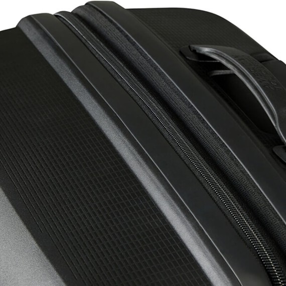 American Tourister Mala de Viagem / Trolley Médio 67cm 4R Exp. AEROSTEP Preta | Ref. 92MD800209