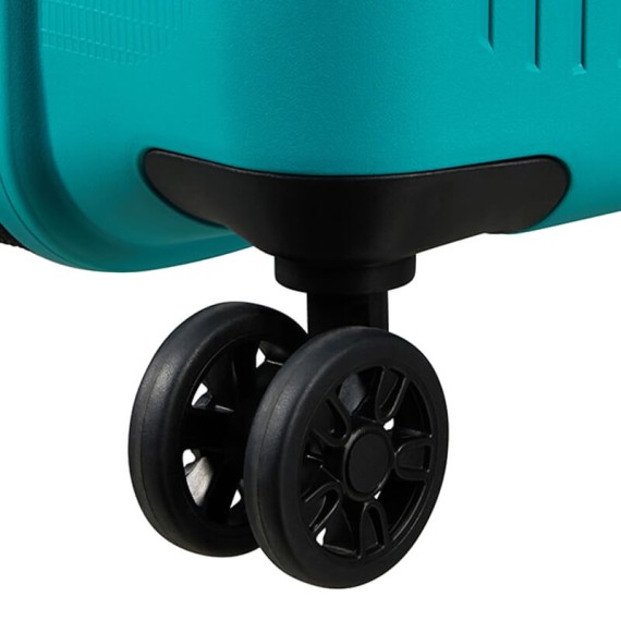 American Tourister Mala de Viagem / Trolley Médio 67cm 4R Exp. AEROSTEP Turquesa | Ref. 92MD800221