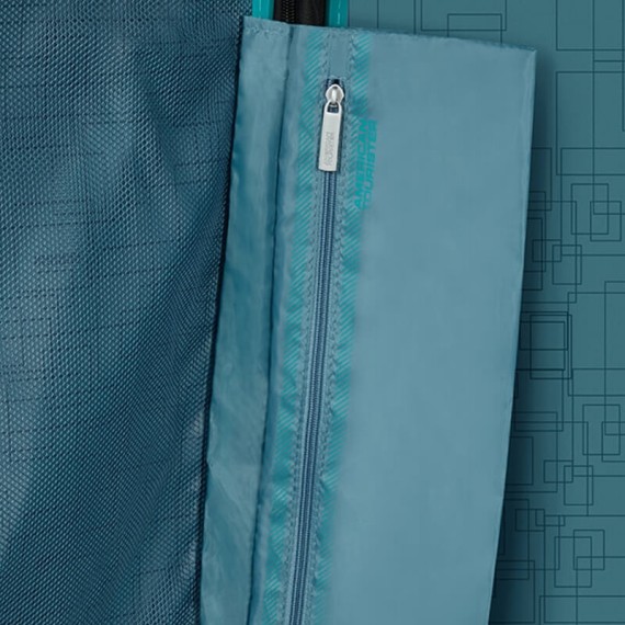 American Tourister Mala de Viagem / Trolley Médio 67cm 4R Exp. AEROSTEP Turquesa | Ref. 92MD800221