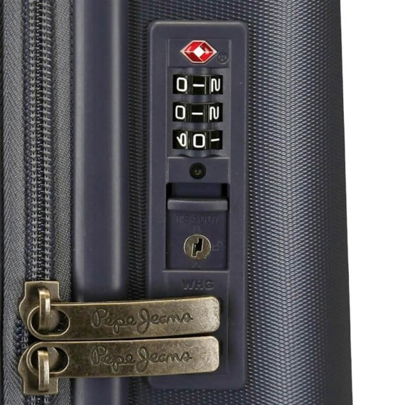 Mala de Cabine / Trolley 55cm 4R Exp. Pepe Jeans HIGHLIGHT Azul Escuro | Ref. 186.7688622