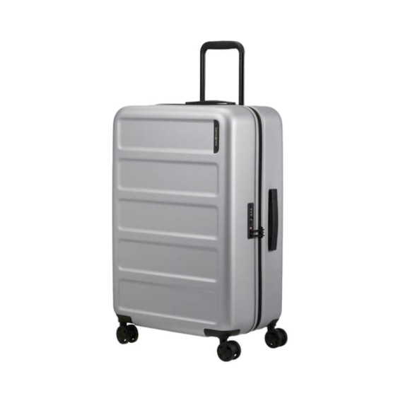 Samsonite Mala de Viagem / Trolley Média 68cm QUADRIX Prateada | Ref. 92KG700225