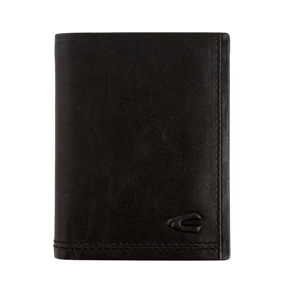 Camel Active Carteira Porta-Notas Tradicional ao Alto com Porta-Moedas OSAKA Preta | Ref. 9126970660