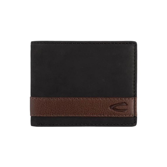 Camel Active Carteira Porta-Notas Tradicional com Porta-Moedas TAIPEH Preta | Ref. 9127470360