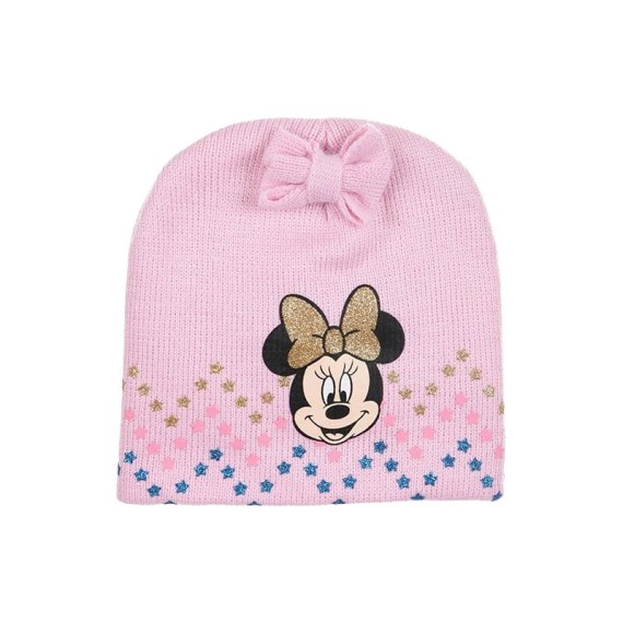 Conjunto de Gorro e Luvas Minnie Mouse Rosa | Ref. 339.VH4018