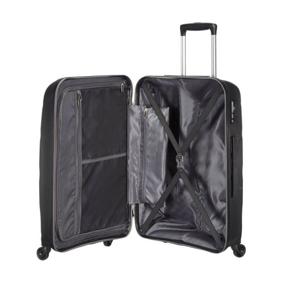American Tourister Mala de Viagem / Trolley Médio 66cm 4R BON AIR Preta | Ref. 9285A00209