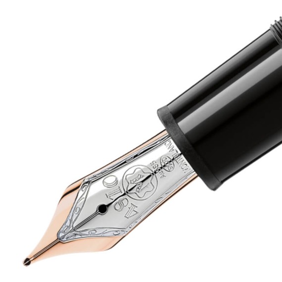 Caneta-tinteiro Montblanc MEISTERISTÜCK Red Gold LeGrand (F) Preta | Ref. 238.112669