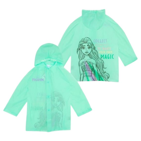 Capa / Casaco de Chuva Impermeável 7-8 Anos Frozen II Turquesa | Ref. 339.DIS9484-78