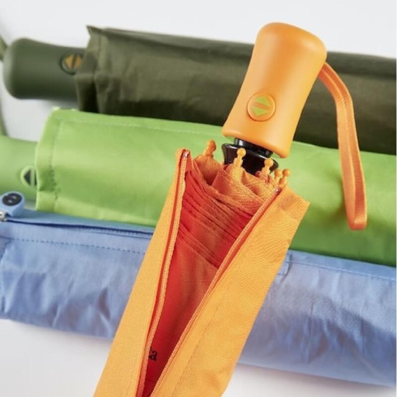 Guarda-Chuva Ezpeleta Sra. Dobrável A/F 54/8 Cinza/Verde | Ref. 104.10007CI/V