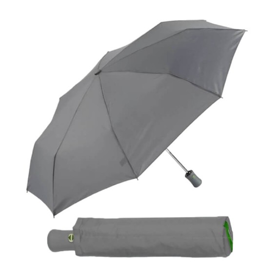 Guarda-Chuva Ezpeleta Sra. Dobrável A/F 54/8 Cinza/Verde | Ref. 104.10007CI/V