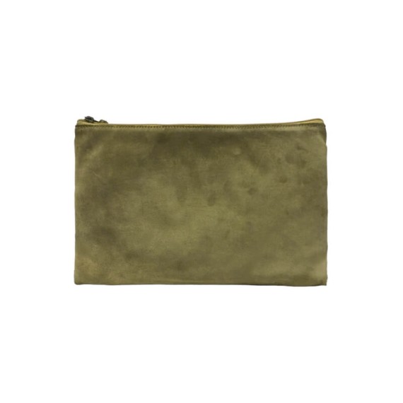 Bolsa de Mão Pele Genuína Grande Quin’s Bege | Ref. 57.654