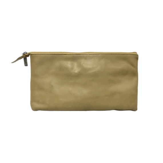 Bolsa de Mão Pequena para Senhora Pele Genuína Quin’s Taupe | Ref. 57.607/1T