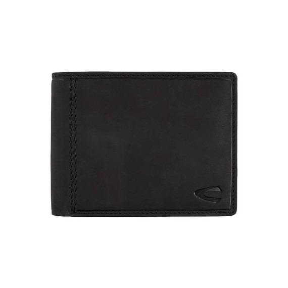 Camel Active Carteira Porta-Notas Horizontal com Porta-Moedas VIETNAM Preta | Ref. 9127770360