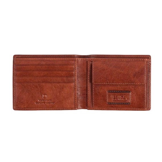 Camel Active Carteira Porta-Notas Tradicional Média Panama Conhaque | Ref. 9125070222