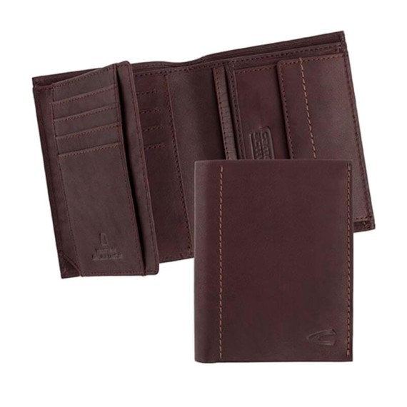 Camel Active Carteira Tradicional Vertical c/ P. Moedas NIAGARA Castanha | Ref. 9125370529