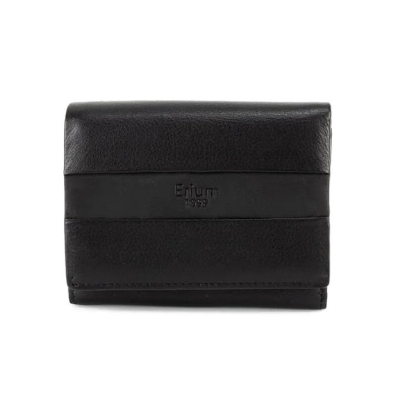 Carteira de Homem com Porta-Moedas RFID ERIUM Preta | Ref. 102.ER1684P