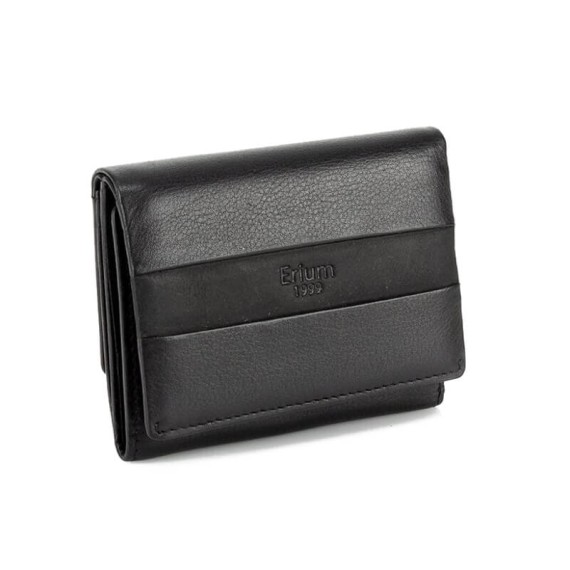 Carteira de Homem com Porta-Moedas RFID ERIUM Preta | Ref. 102.ER1684P