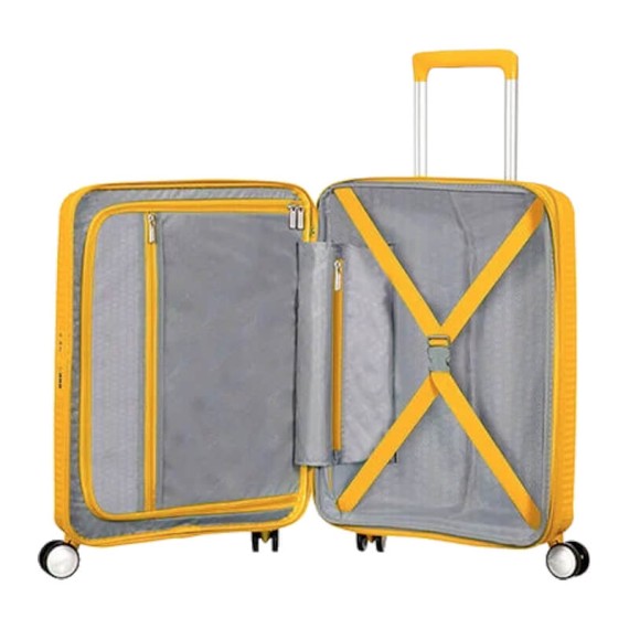 American Tourister Mala de Cabine / Trolley 55cm 4R Exp SOUNDBOX Golden Yellow | Ref. 9232G00106