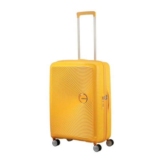 American Tourister Mala de Viagem / Trolley Médio 67cm EXP SOUNDBOX Golden Yellow | Ref. 9232G00206