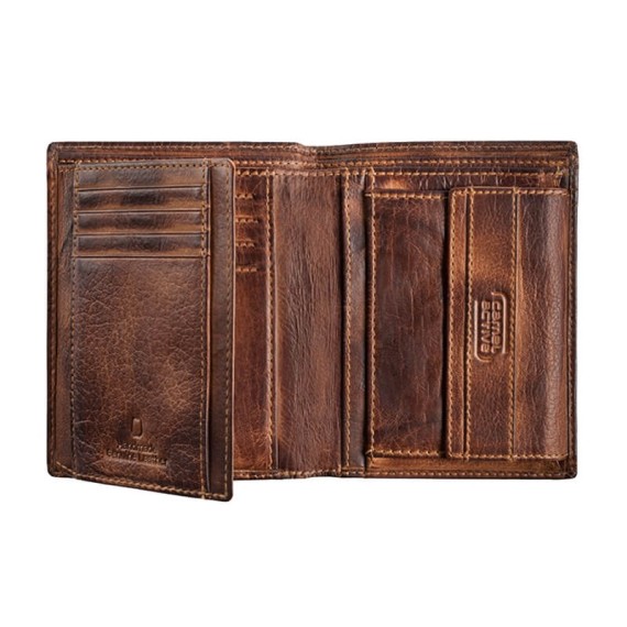 Camel Active Carteira Porta-Notas Vertical com Porta-Moedas MELBOURNE Castanha | Ref. 9124770429