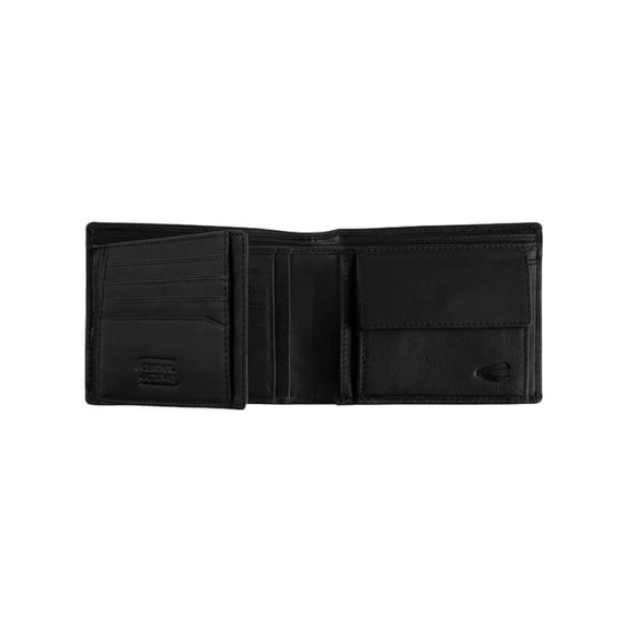 Camel Active Carteira Porta-Notas Horizontal com Porta-Moedas NEPAL Preta | Ref. 9128070260