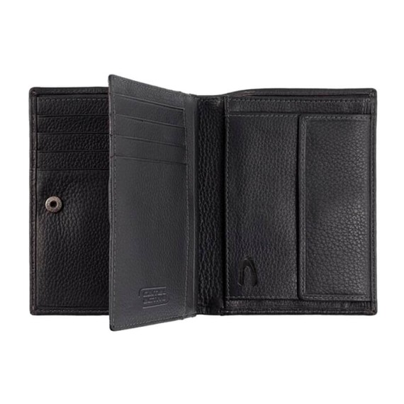 Camel Active Carteira Porta-Notas Tradicional ao Alto com Porta-Moedas ATLANTA Preta | Ref. 9124970560