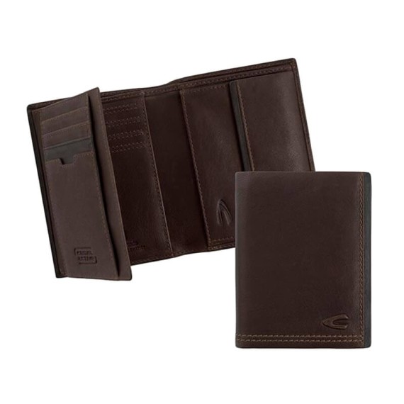 Camel Active Carteira Porta-Notas Tradicional ao Alto com Porta-Moedas OSAKA Castanha | Ref. 9126970629