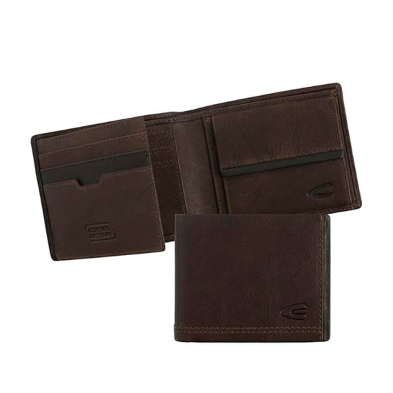 Camel Active Carteira Porta-Notas Tradicional com Porta-Moedas OSAKA Castanha | Ref. 9126970329