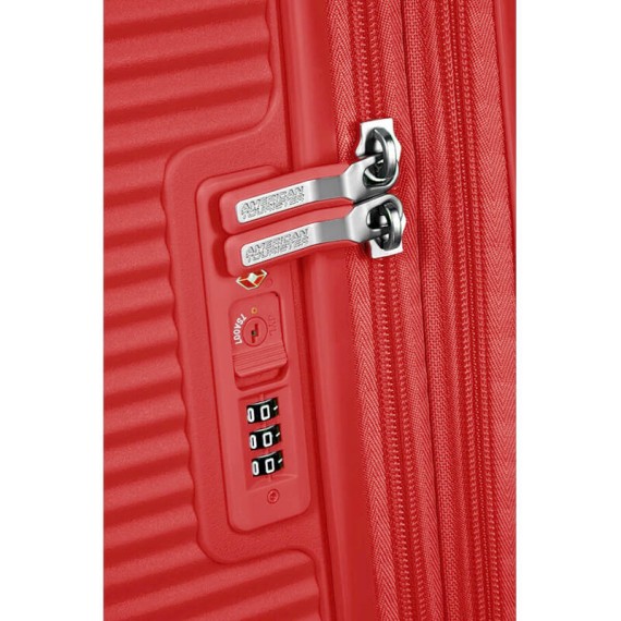 AMERICAN TOURISTER Mala de Viagem Média 67cm 4R Exp. Soundbox Vermelho Coral | Ref. 9232G00210