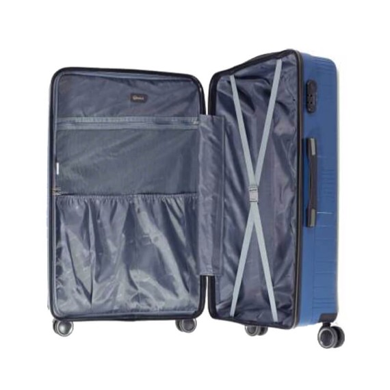 Benzi Mala de Viagem / Trolley Médio 66cm 4 Rodas Amarela | Ref. 288.BZ5700AM-B