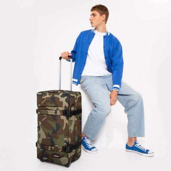 Mala de Viagem / Trolley Médio 67cm 2 Rodas Eastpak TRANSIT’R M Camo | Ref. 267.BA8181 Mala de Viagem / Trolley Médio 67cm 2 Rodas Eastpak TRANSIT’R M Camo | Ref. 267.BA8181