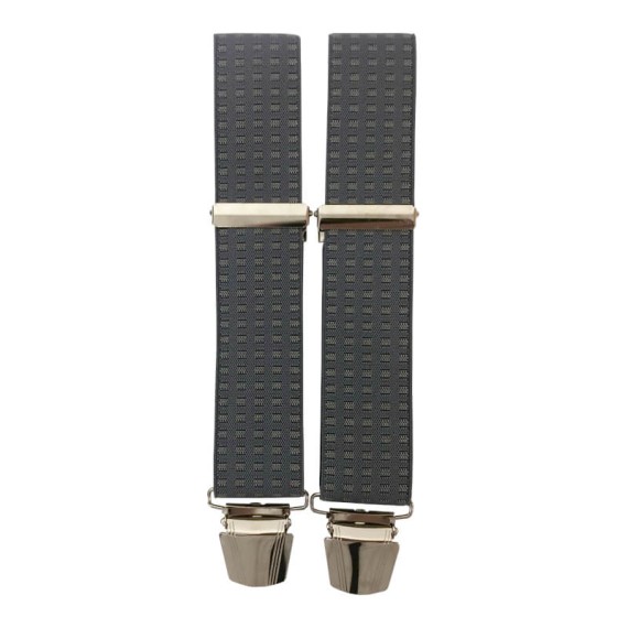Suspensórios Adulto c/ Quadrados Joseph Louis Cinza | Ref. 67.3410CI