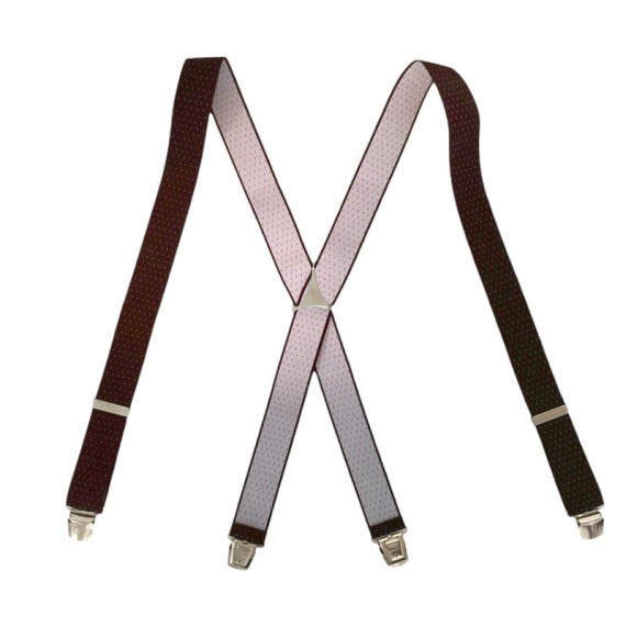 Suspensórios Adulto Joseph Louis c/ Pintas Bordô | Ref. 67.3165BO