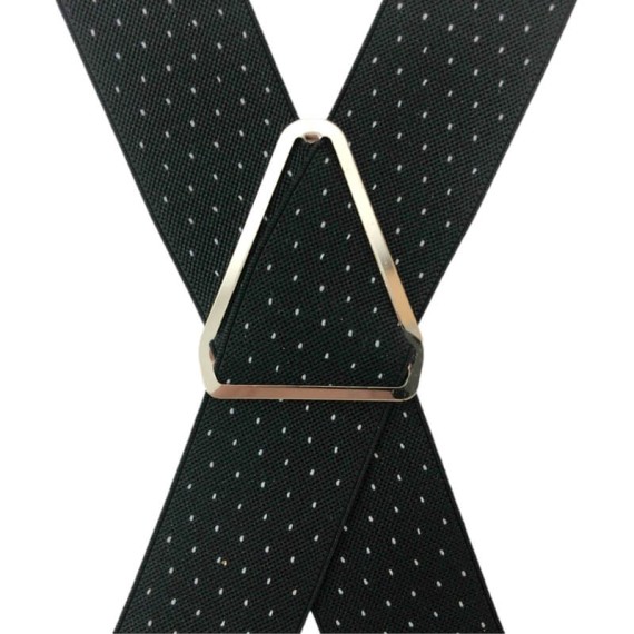 Suspensórios Adulto Joseph Louis c/ Pintas Preto | Ref. 67.3165P