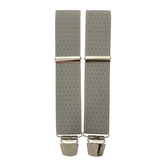 Suspensórios Adulto Joseph Louis c/ Pintas Taupe | Ref. 67.3165TP
