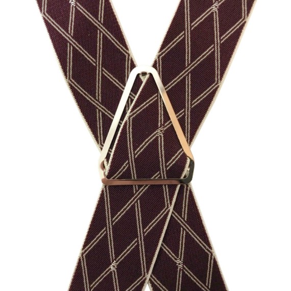 Suspensórios Adulto Joseph Louis Losangos Bordô | Ref. 67.3460BO