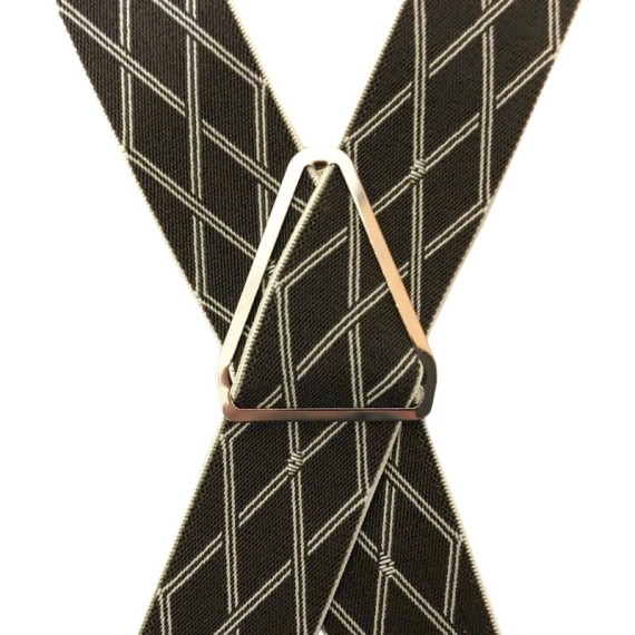 Suspensórios Adulto Joseph Louis Losangos Castanhos | Ref. 67.3460CT