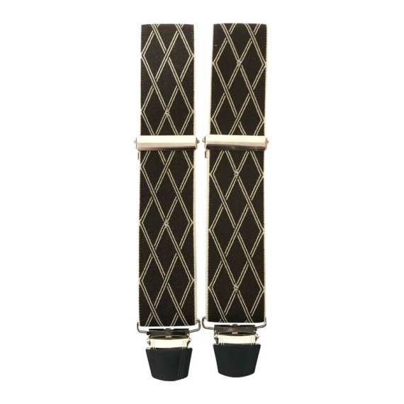 Suspensórios Adulto Joseph Louis Losangos Castanhos | Ref. 67.3460CT