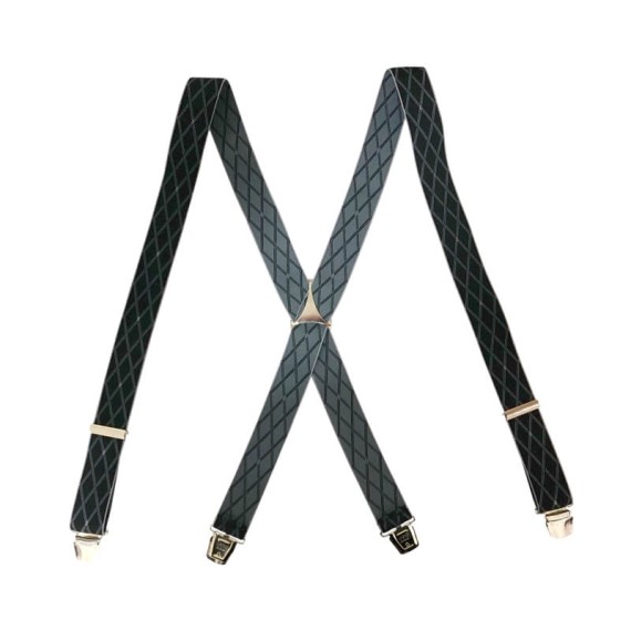 Suspensórios Adulto Joseph Louis Losangos Preto/Cinza | Ref. 67.3460P/CI Suspensórios Adulto Joseph Louis Losangos Preto/Cinza | Ref. 67.3460P/CI