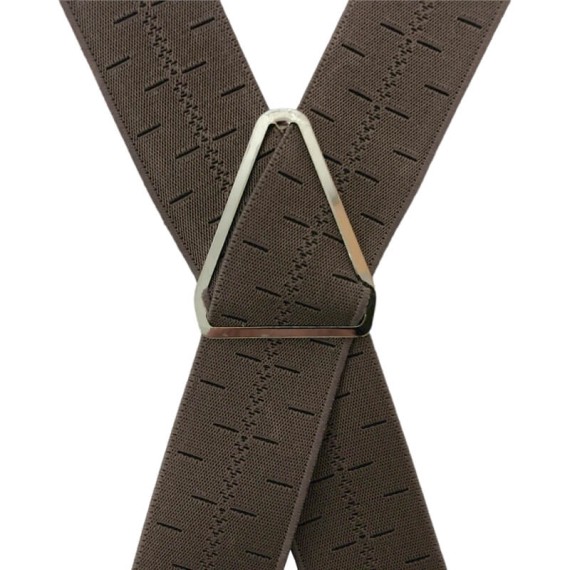 Suspensórios Adulto Joseph Louis Riscas Castanho | Ref. 67.3250CT