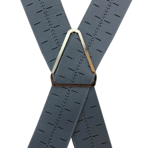 Suspensórios Adulto Joseph Louis Riscas Cinza Claro | Ref. 67.3250CC Suspensórios Adulto Joseph Louis Riscas Cinza Claro | Ref. 67.3250CC