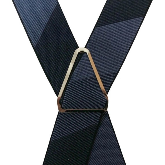 Suspensórios Adulto Joseph Louis Riscas Diagonais Azul | Ref. 67.3420A