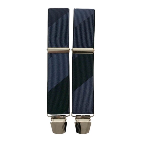Suspensórios Adulto Joseph Louis Riscas Diagonais Azul | Ref. 67.3420A