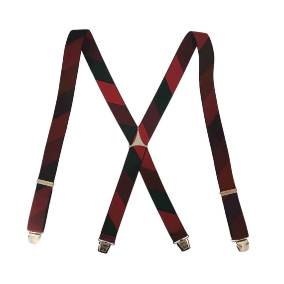Suspensórios Adulto Joseph Louis Riscas Diagonais Bordô | Ref. 67.3420BO Suspensórios Adulto Joseph Louis Riscas Diagonais Bordô | Ref. 67.3420BO